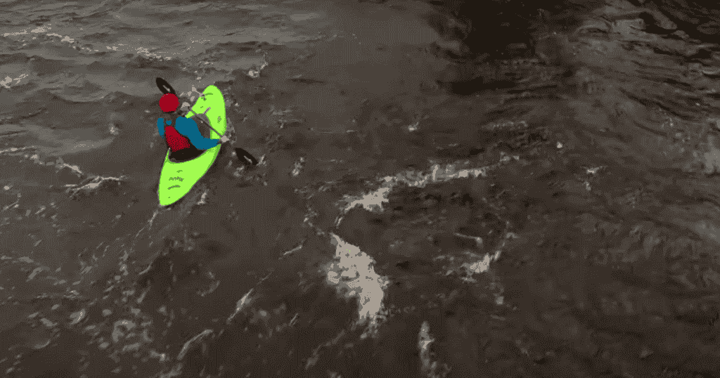 ken whiting paddling a current in a jackson kayak antix gear review