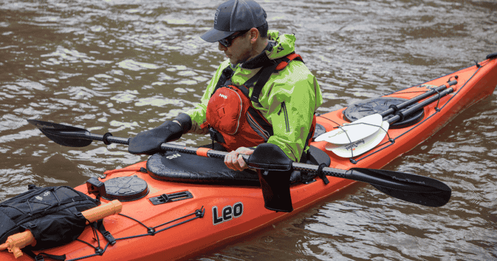 ken whiting packing for a kayaking trip
