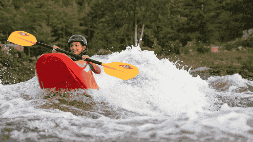 learning whitewater kayaking