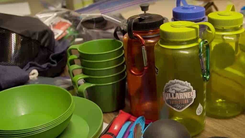 Canoe camping and meal planning means lots of gear goes with a 5-day trip