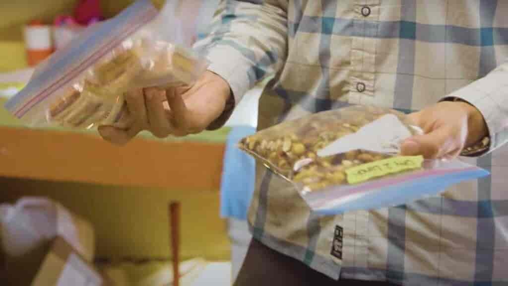 Canoe camping and canoe trips tip: Trail mix a staple for quick energy boosts