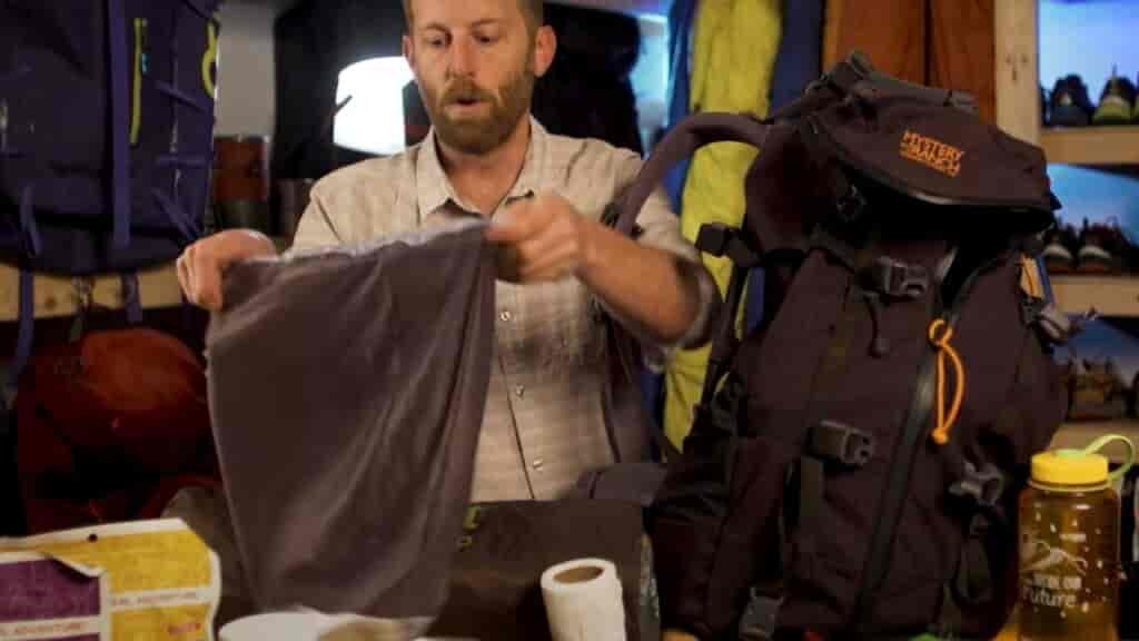 backpacking packing list tip: I usually use a stuff sack to store all my food for hiking in one place.