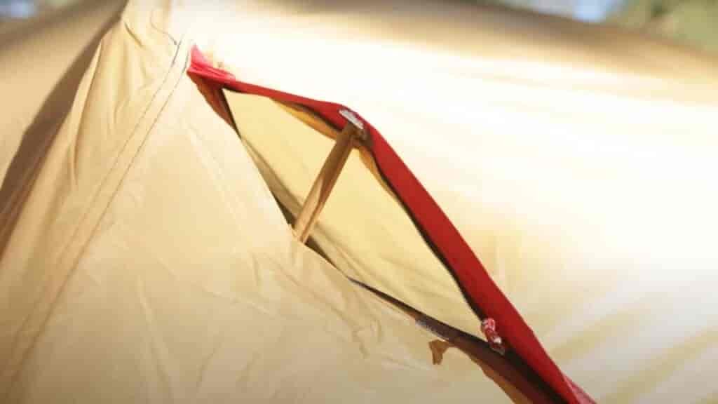 new hiking gear with ventilation points on the Hubba Hubba