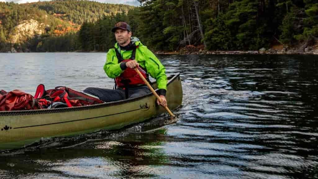 canoe paddle: bent shaft canoe paddle maintains its power even as it passes your knee