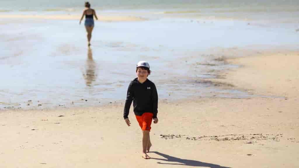 Searching for sea shells is one of the things to do in Florida with kids