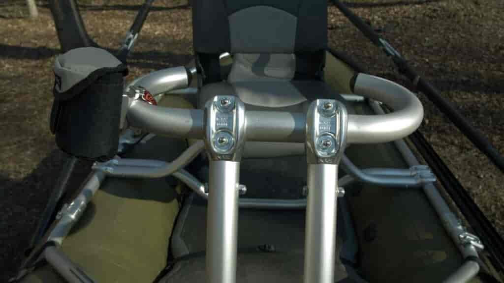 The NRS Slipstream Deluxe edition comes with a cup holder and two rod tubes