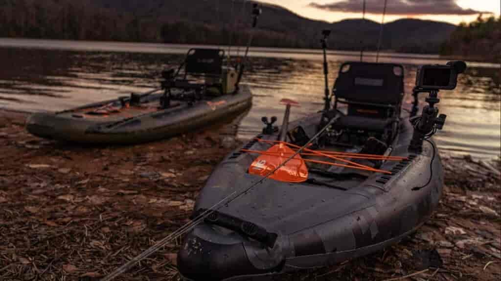 The Pike Pro Vs Kuda 126 - one sit-inside (Pike Pro) and one sit-on-top (Kuda)