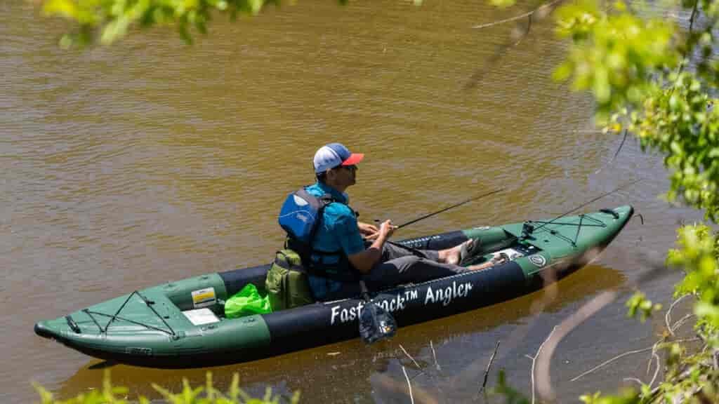 One of the most telling things I can say about fishing out of the Sea Eagle 385fta, is that I forgot that I was fishing out of an inflatable.