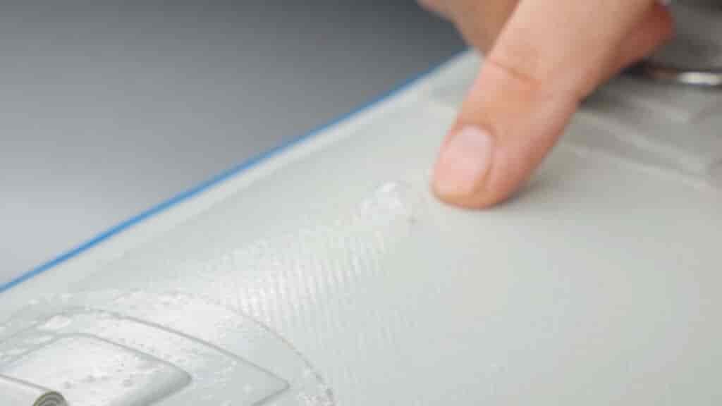 Repairing inflatable boats starts with finding the hole. A little soapy water will help a lot.
