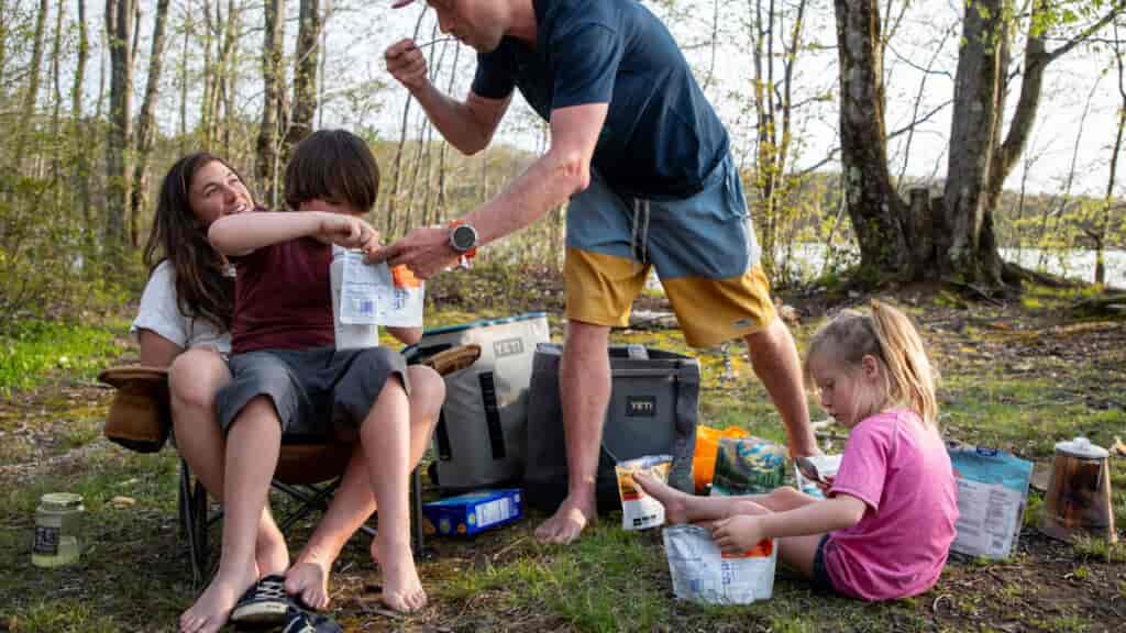 Having breaks for food is key to keeping kids going.