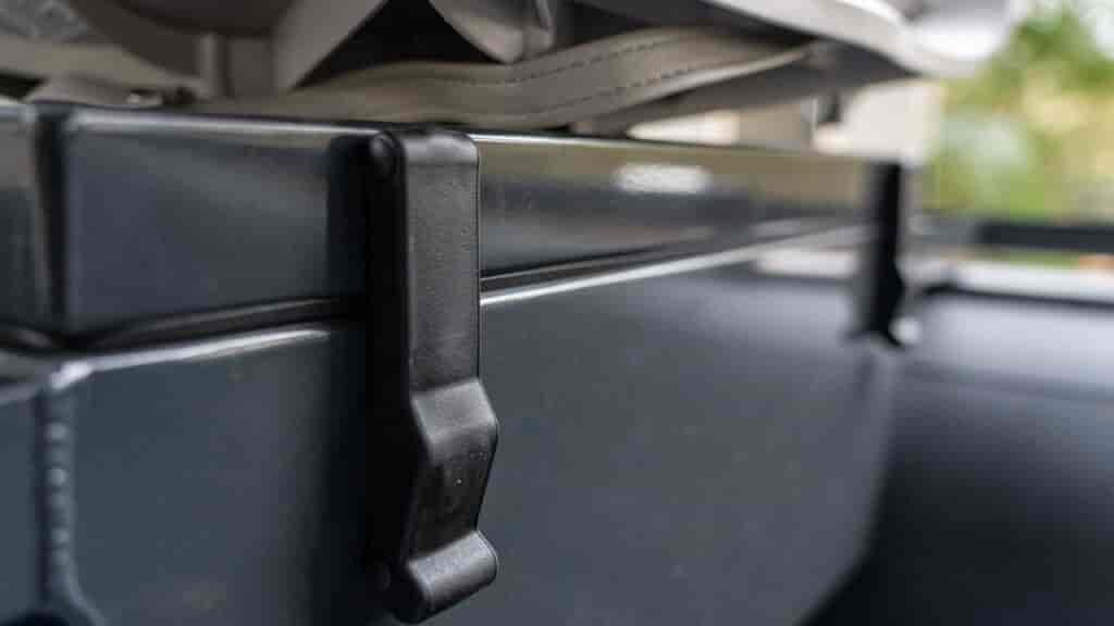 NRS Approach 120 has storage all around the boat to keep your gear out of the way.