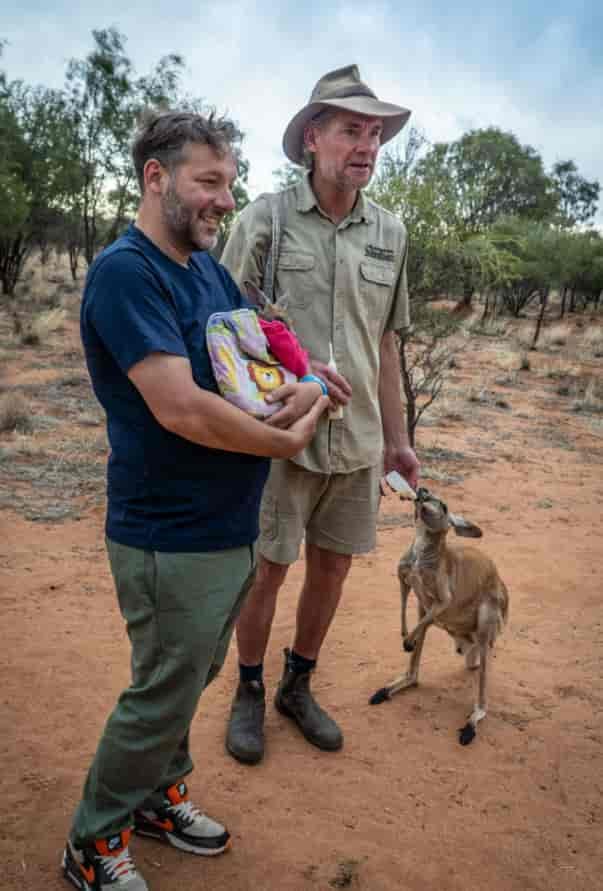 Kanga care in the outback.