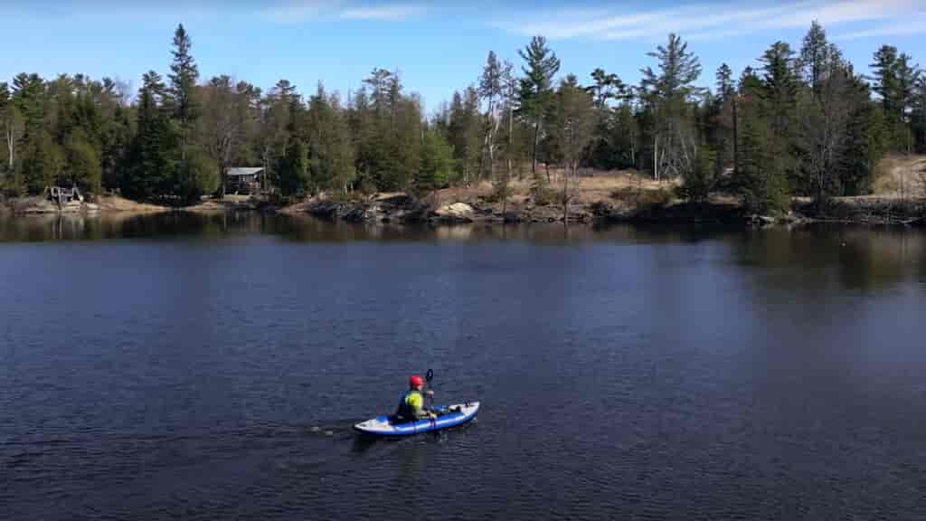 The Sea Eagle 300X is a small kayak, light and comes in a small pack.