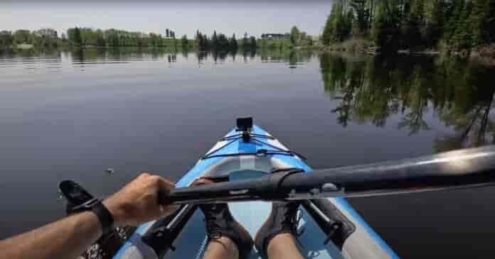Sea Eagle EasyLight 10 Inflatable Kayak speed on the water