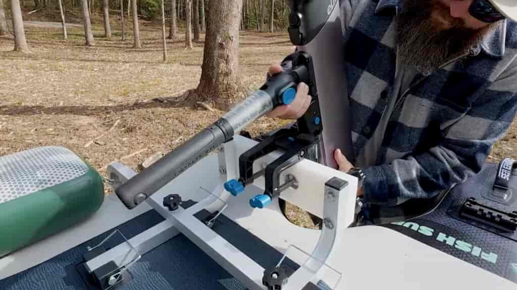 easy-to-install boat motor on fish sup 1210
