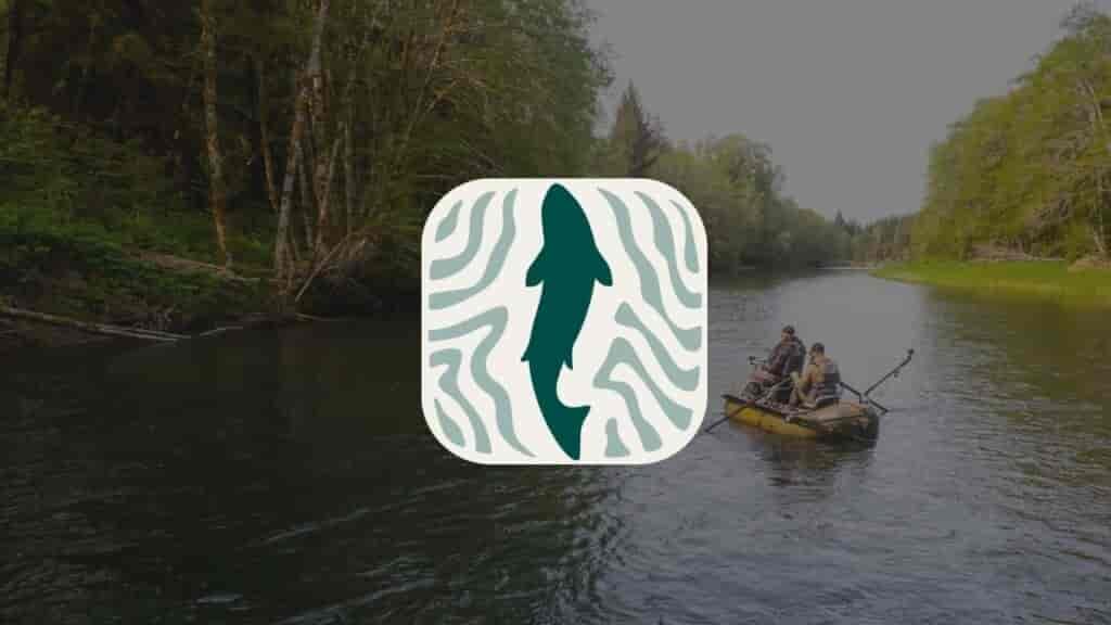 landscape picture boat on water, fishing onwater fishing app