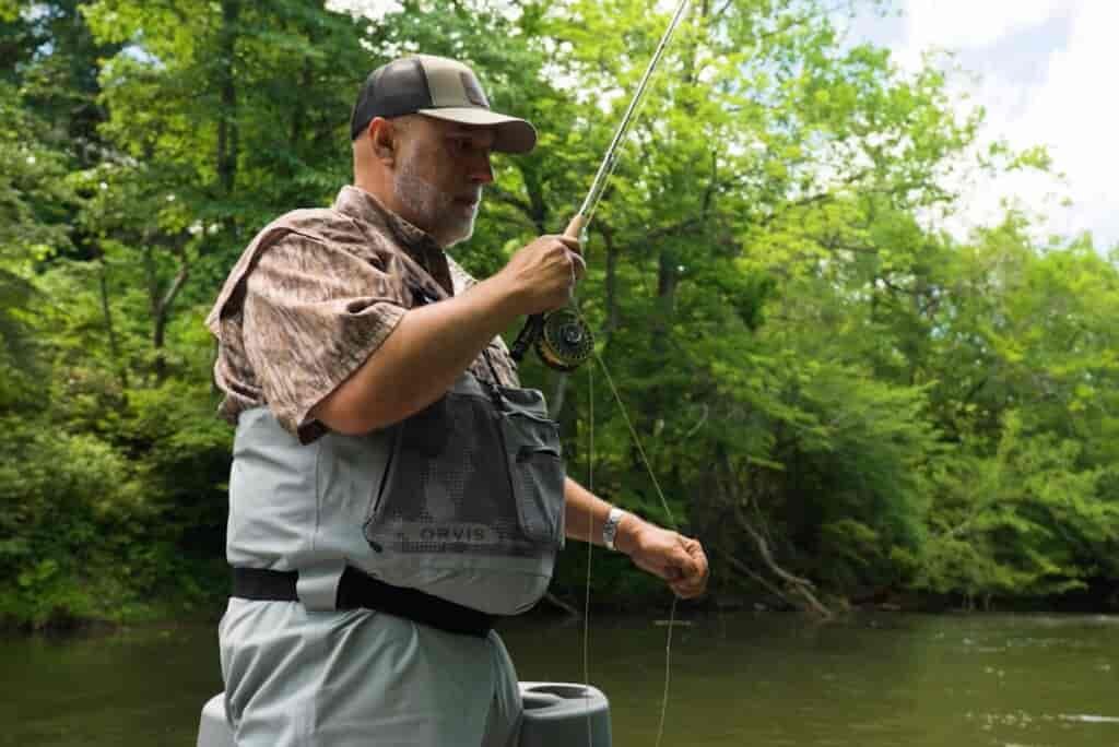 Fly Fishing Smith River near Smith Mountain Lake, Virginia